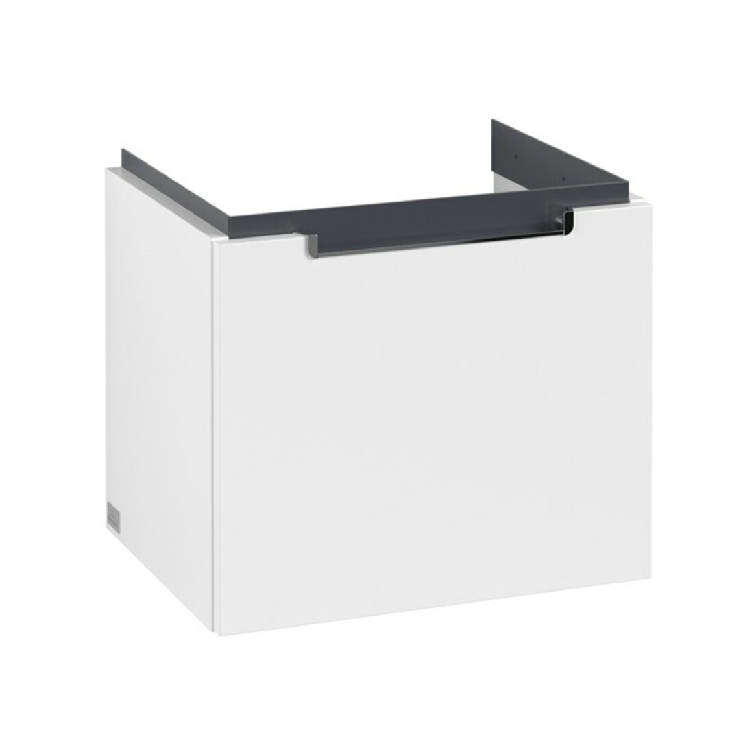 V&B Subway 2.0 Meuble sous lavabo 48,5x42x38 cm, poignée chrome, blanc mat