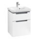 V&B Subway 2.0 Meuble sous lavabo 48,5x59x38 cm, poignée chrome, blanc mat-3