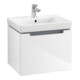 V&B Subway 2.0 Meuble sous lavabo 53,7x42x42,3 cm, chrome, blanc brillant-4