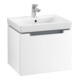 V&B Subway 2.0 Meuble sous lavabo 53,7x42x42,3 cm, poignée chrome, blanc mat-3