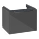 V&B Subway 2.0 Meuble sous lavabo 53,7x42x42,3cm, poignée chrome, gris brillant-4