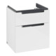 V&B Subway 2.0 Meuble sous lavabo 53,7x59x42,3cm, chrome brossé, blanc brillant-1