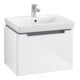 V&B Subway 2.0 Meuble sous lavabo 58,7x42x45,4 cm, chrome, blanc brillant-1