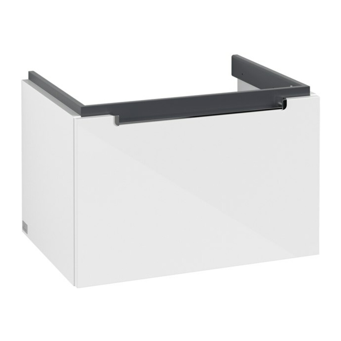 V&B Subway 2.0 Meuble sous lavabo 63,7x42x45,4cm, chrome, blanc brillant