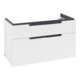 V&B Subway 2.0 Meuble sous lavabo 98,7x59x44,9 cm, poignée chrome, blanc mat-1