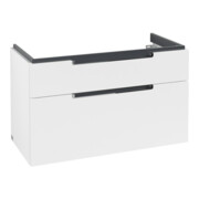 V&B Subway 2.0 Meuble sous lavabo 98,7x59x44,9 cm, poignée chrome, blanc mat