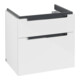 V&B Subway 2.0 Sous-meuble lavabo 63,7x59x45,4 cm, chrome brossé, blanc brillant-1