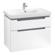 V&B Subway 2.0 Sous-meuble lavabo 78,7x59x44,9 cm, poignée chrome, blanc mat-1