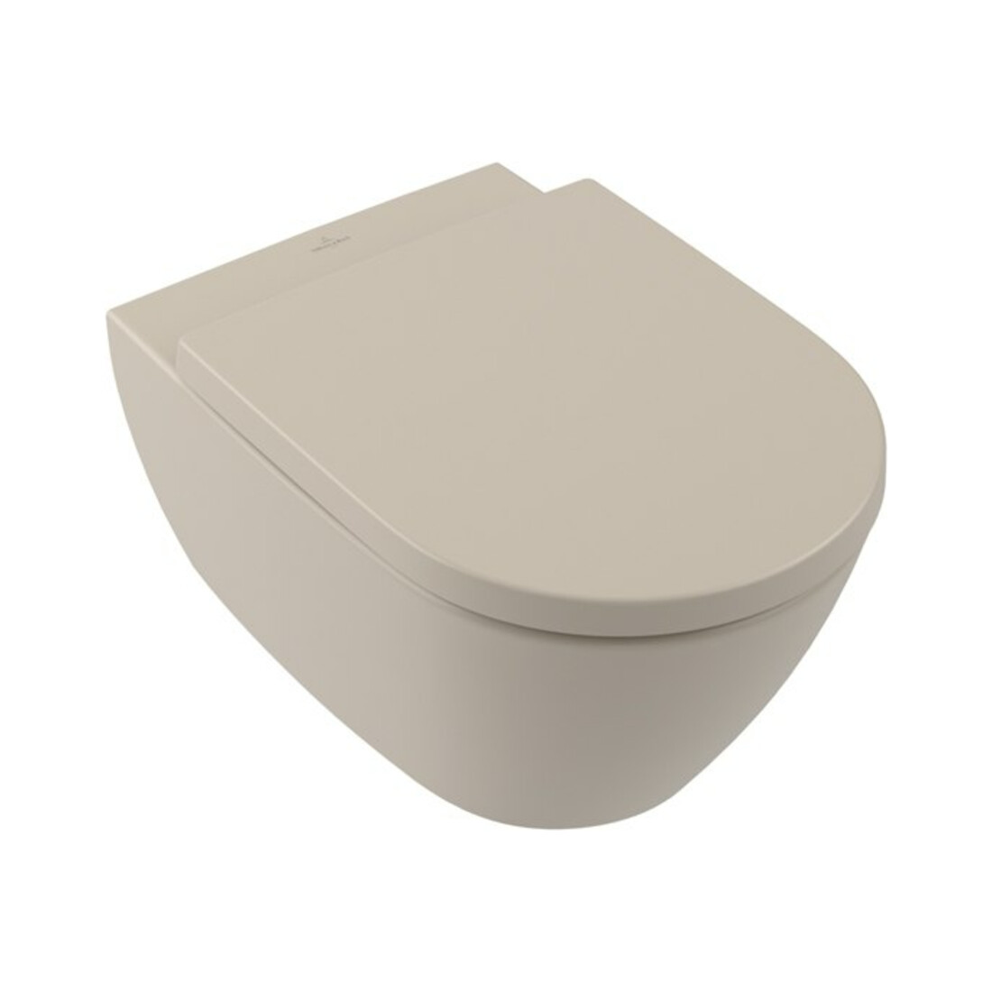 V&B Subway 2.0 WC mural, cuvette suspendue 37x56cm, D-Flush, sans rebord, amande C-plus