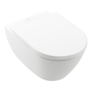 V&B Subway 2.0 WC suspendu, cuvette à chasse profonde 37x56 cm, D-Flush, sans rebord, blanc A-bac C+