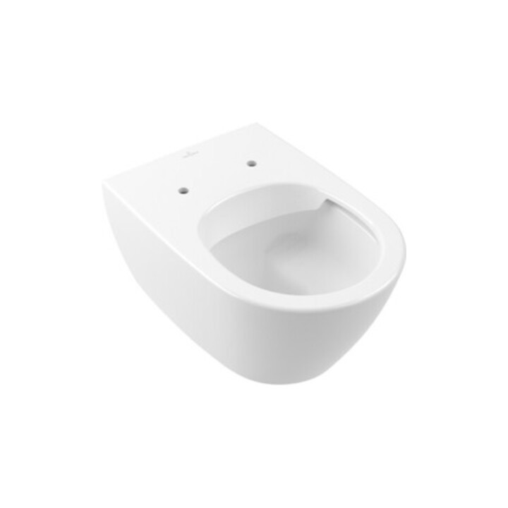 V&B Subway 2.0 WC suspendu, cuvette à chasse profonde 37x56 cm, D-Flush, sans rebord, blanc A-bac C+
