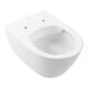 V&B Subway 2.0 WC suspendu, cuvette à chasse profonde 37x56cm, D-Flush, sans rebord, blanc C-plus