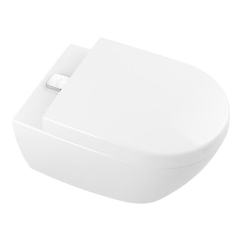 V&B Subway 2.0 WC suspendu, cuvette profonde 37x56cm, D-Flush, sans rebord, blanc C-plus