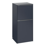 V&B Subway 3.0 Armoire latérale 40x86x36,2 cm, porte R/Gr alu brillant, bleu marine