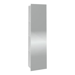 V&B Subway 3.0 Étagère Miroir 45x170x30 cm, avec rangement gauche, blanc brillant