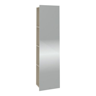V&B Subway 3.0 Étagère Miroir 45x170x30cm, avec rangement à gauche, gris cachemire