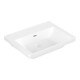 V&B Subway 3.0 Meuble-lavabo 60x47 cm, carré, avec trop-plein, blanc-1