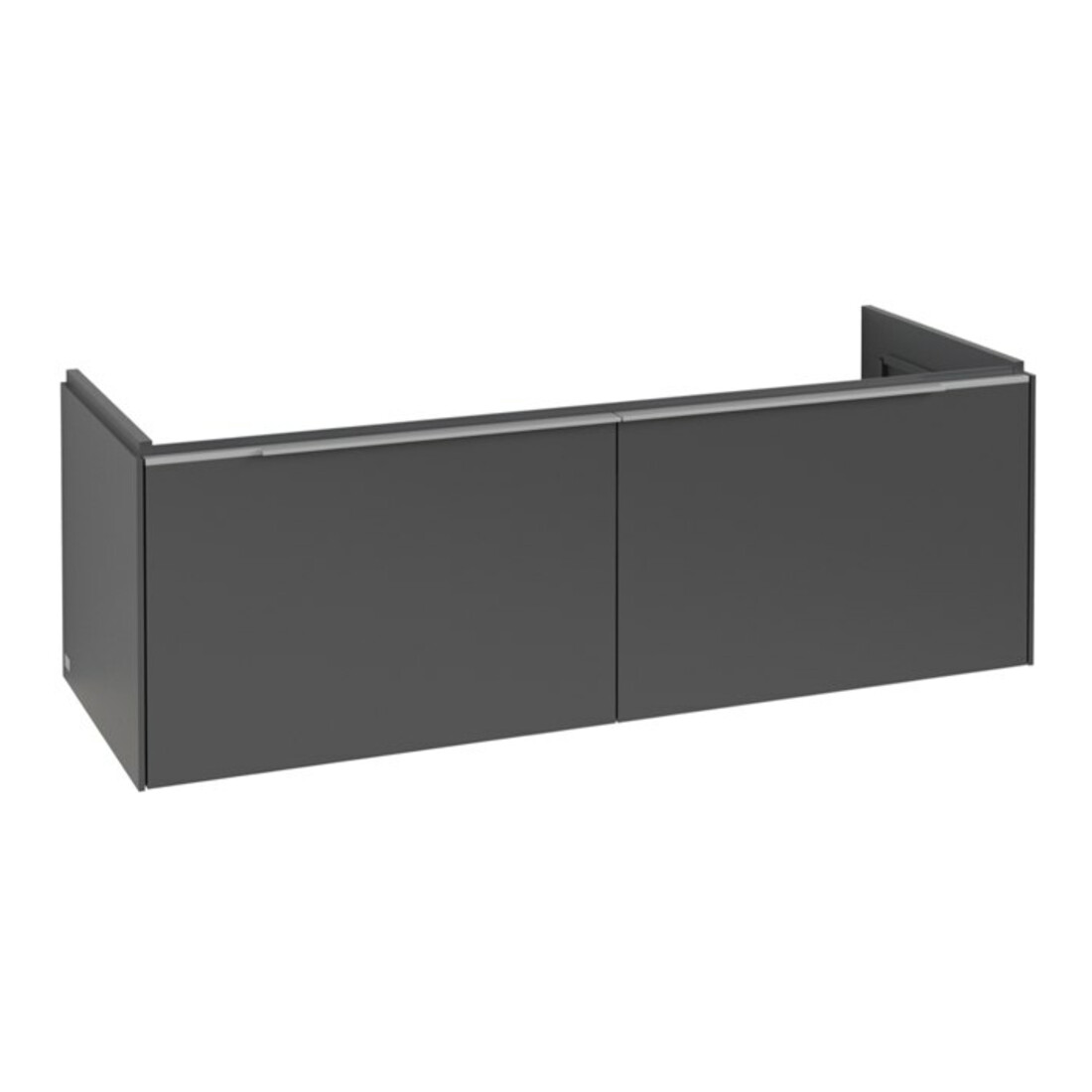 V&B Subway 3.0 Meuble sous lavabo 127,2x42,9x47,8 cm, avec LE/Gr AL brillant, graphite
