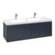 V&B Subway 3.0 Meuble sous lavabo 127,2x42,9x47,8 cm, avec LE/Gr AL g, Mar bl.-1