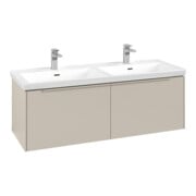 V&B Subway 3.0 Meuble sous lavabo 127,2x42,9x47,8 cm, avec LE/Gr mon., env. Gr-3