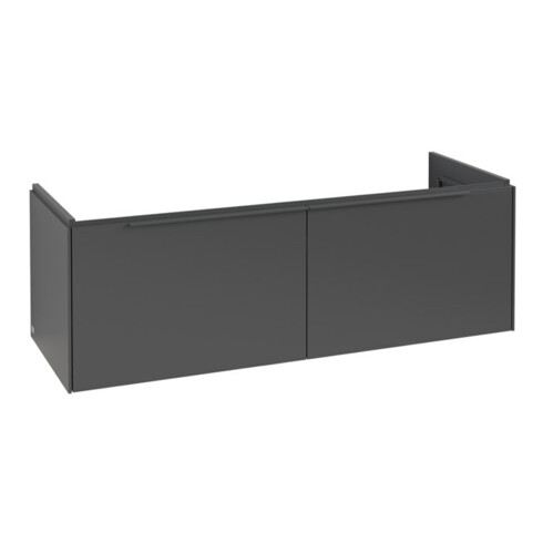 V&B Subway 3.0 Meuble sous lavabo 127,2x42,9x47,8 cm, avec LE/Gr mon., graphite