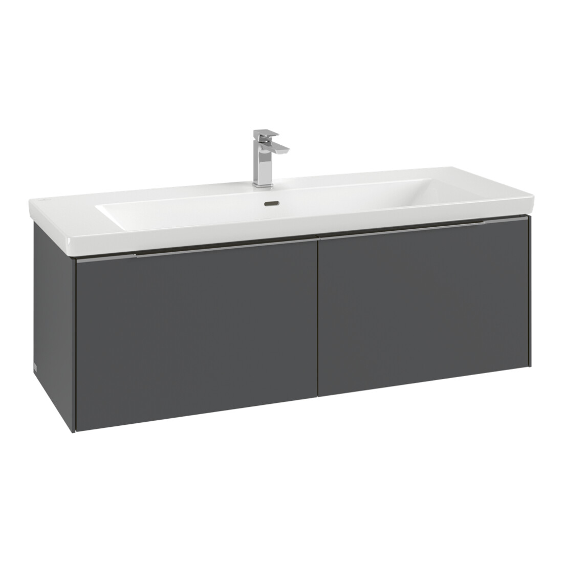 V&B Subway 3.0 Meuble sous lavabo 127,2x42,9x47,8 cm, avec LE/Gr vo b, so gre.