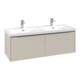 V&B Subway 3.0 Meuble sous lavabo 127,2x42,9x47,8 cm, m LE/Gr AL g, ca Gr-1