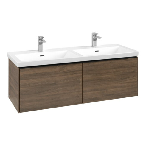 V&B Subway 3.0 Meuble sous lavabo 127,2x42,9x47,8 cm, m LE/Gr vo b, Ar Oa