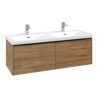 V&B Subway 3.0 Meuble sous lavabo 127,2x42,9x47,8 cm, m LE/Gr vo b, Kan Oa