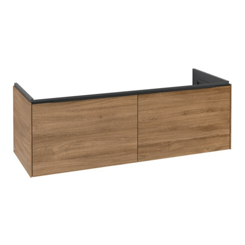 V&B Subway 3.0 Meuble sous lavabo 127,2x42,9x47,8 cm, m LE/Gr vo b, Kan Oa