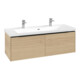 V&B Subway 3.0 Meuble sous lavabo 127,2x42,9x47,8 cm, m LE/Gr vo b, Nord Oa-1