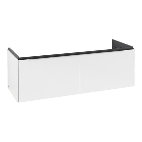 V&B Subway 3.0 Meuble sous lavabo 127,2x42,9x47,8 cm, m LE/Gr vo bleu, P blanc