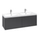 V&B Subway 3.0 Meuble sous lavabo 127,2x42,9x47,8 cm, o LE/Gr AL brillant, graphite-3