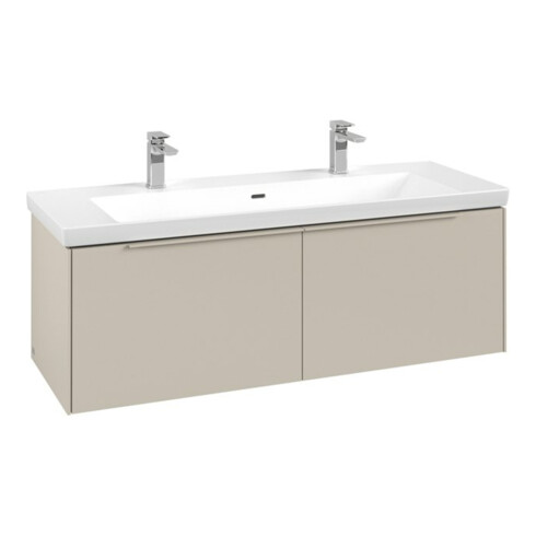 V&B Subway 3.0 Meuble sous lavabo 127,2x42,9x47,8 cm, o LE/Gr mon., env. Gr