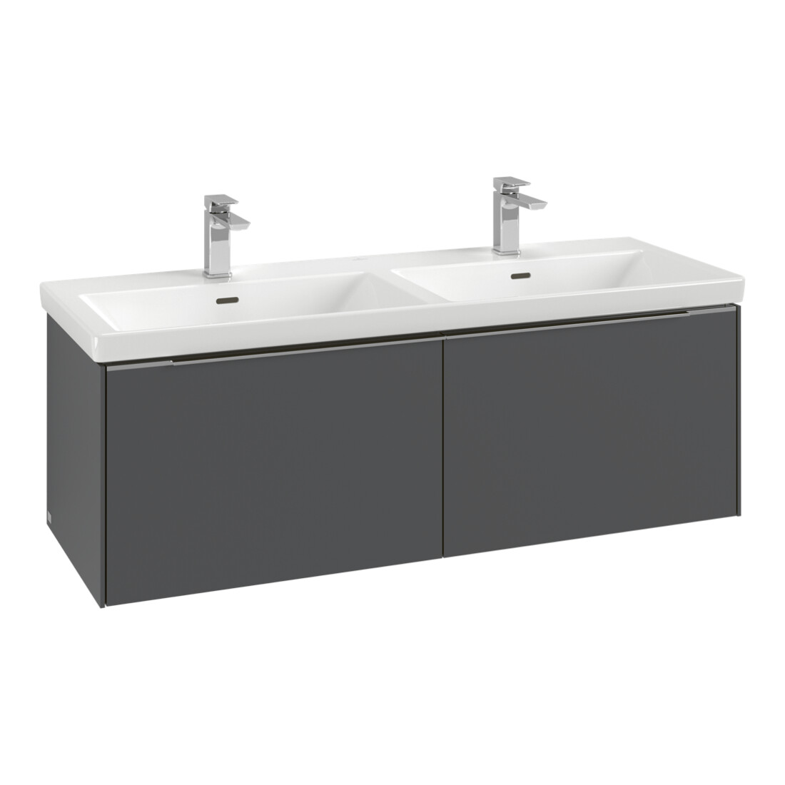 V&B Subway 3.0 Meuble sous lavabo 127,2x42,9x47,8 cm, o LE/Gr mon., so gre.
