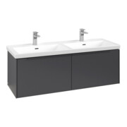 V&B Subway 3.0 Meuble sous lavabo 127,2x42,9x47,8cm, avec LE/Gr mon., graphite