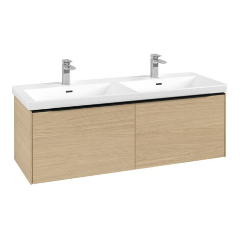 V&B Subway 3.0 Meuble sous lavabo 127,2x42,9x47,8cm, gauche, Nord Oa