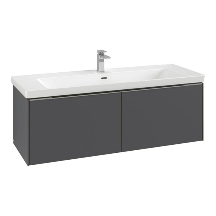 V&B Subway 3.0 Meuble sous lavabo 127,2x42,9x47,8cm, o LE/Gr mon., graph.