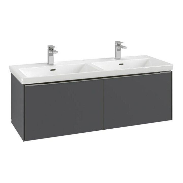 V&B Subway 3.0 Meuble sous lavabo 127,2x42,9x47,8cm, o LE/Gr mon., graph.
