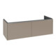 V&B Subway 3.0 Meuble sous lavabo 127,2x42,9x47,8cm, sans LED, alu brillant, Taupe-1