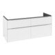 V&B Subway 3.0 Meuble sous lavabo 127,2x56,6x47,8 cm, alu brillant, blanc mat-3