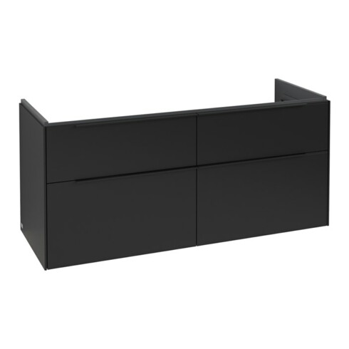 V&B Subway 3.0 Meuble sous lavabo 127,2x56,6x47,8 cm, avec LE/Gr devant blanc, devant bleu