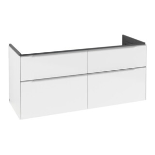V&B Subway 3.0 Meuble sous lavabo 127,2x56,6x47,8 cm, m LE/Gr AL g, Bri wh.