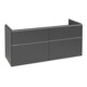 V&B Subway 3.0 Meuble sous lavabo 127,2x56,6x47,8 cm, m LE/Gr AL gl, graphite