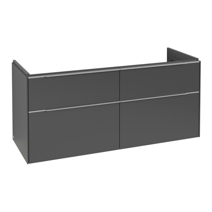 V&B Subway 3.0 Meuble sous lavabo 127,2x56,6x47,8 cm, m LE/Gr AL gl, graphite