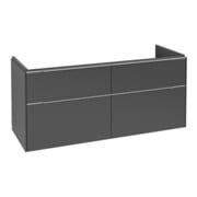 V&B Subway 3.0 Meuble sous lavabo 127,2x56,6x47,8 cm, o LE/Gr AL brillant, graphite-3