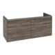 V&B Subway 3.0 Meuble sous lavabo 127,2x57,6x47,8 cm, AL brillant, sans poignée-1