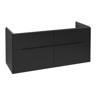 V&B Subway 3.0 Meuble sous lavabo 127,2x57,6x47,8 cm, avec LE/Gr devant blanc, devant bleu