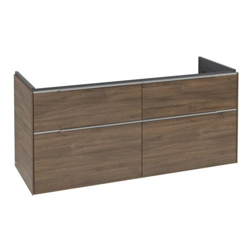 V&B Subway 3.0 Meuble sous lavabo 127,2x57,6x47,8 cm, m LE/Gr AL g, Ar Oa