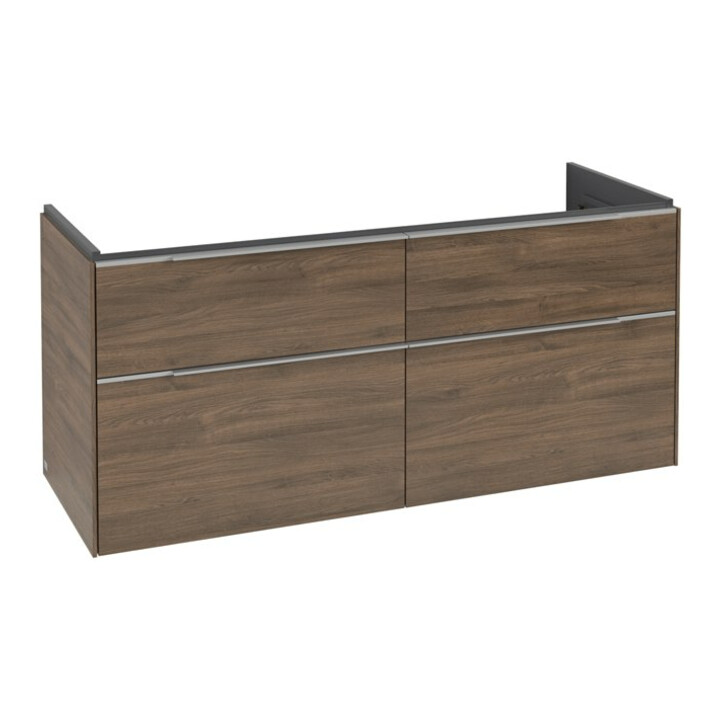 V&B Subway 3.0 Meuble sous lavabo 127,2x57,6x47,8 cm, m LE/Gr AL g, Ar Oa